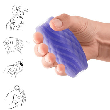 Stroker TPR Impermeabile con Doppio Ingresso e Texture Avvolgente